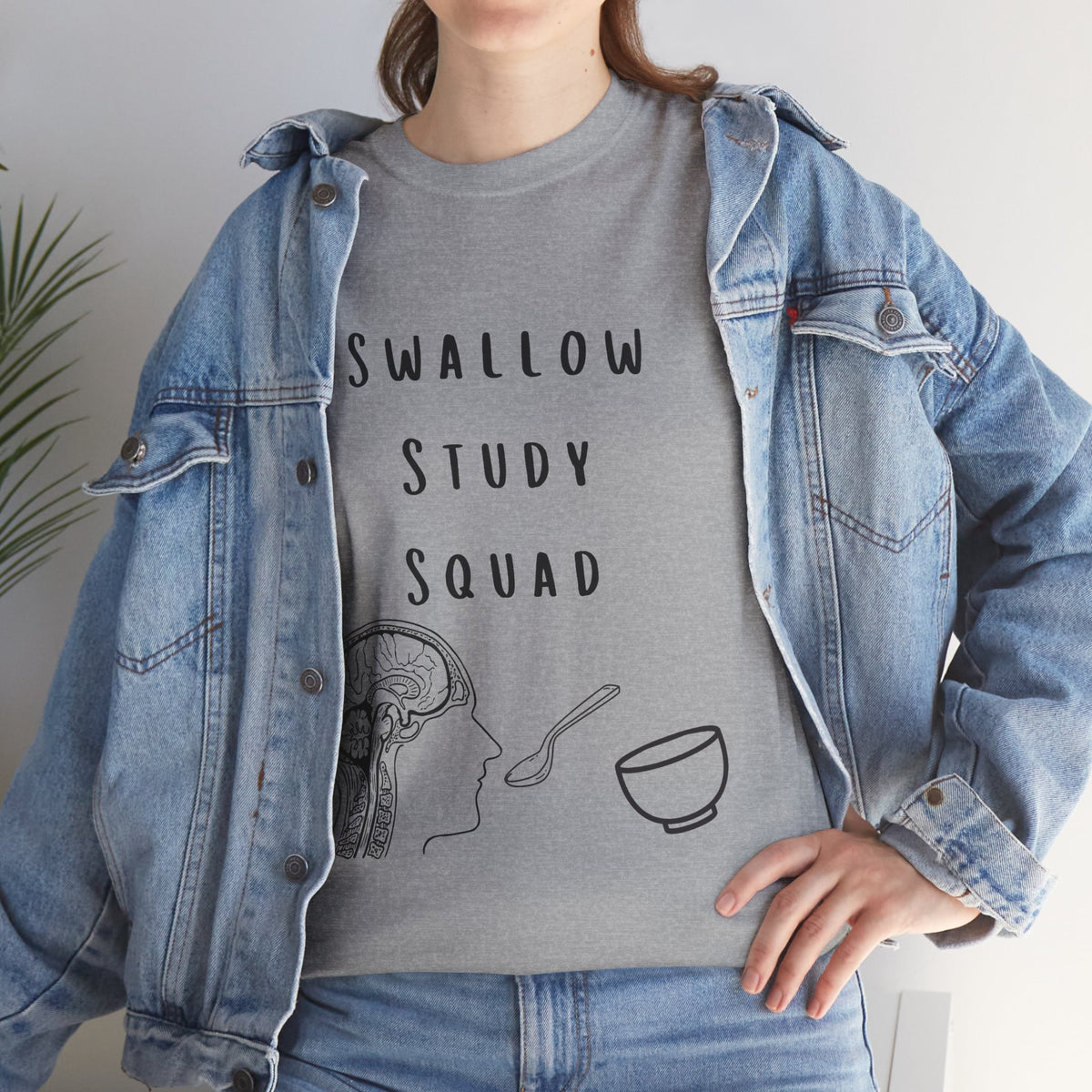 Speech-Language Pathologist Tee — "Swallow Study Squad" Medical Anatomy T-Shirt